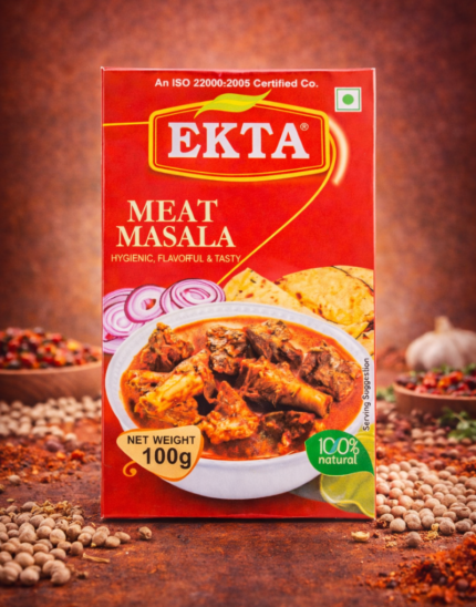 Ekta Meat Masala – Rich Flavor Spice Blend for Non-Veg Dishes (100% Natural, 100g)